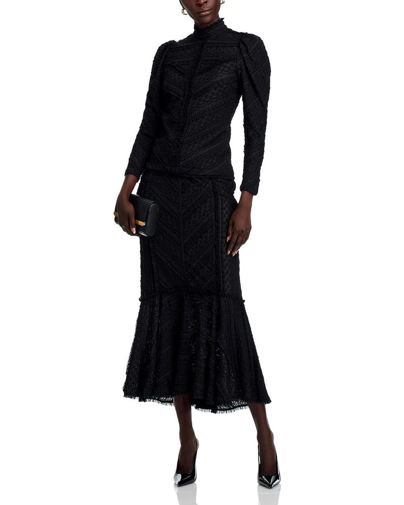 Cinq à Sept Maceio Textured Midi Skirt 2