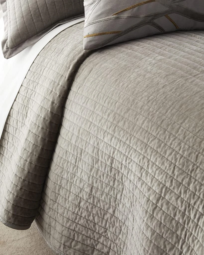 Lili Alessandra Aria Quilted Coverlet Matte Velvet
