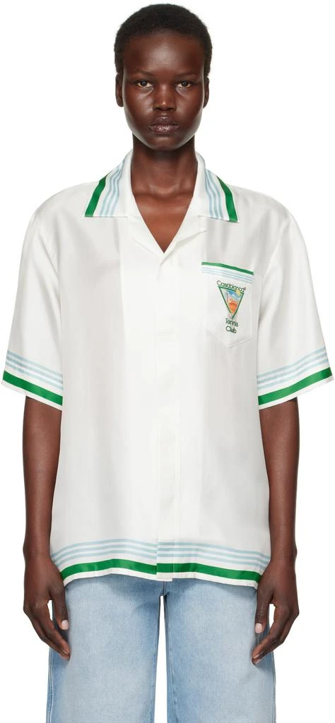 Casablanca White Printed Shirt 1