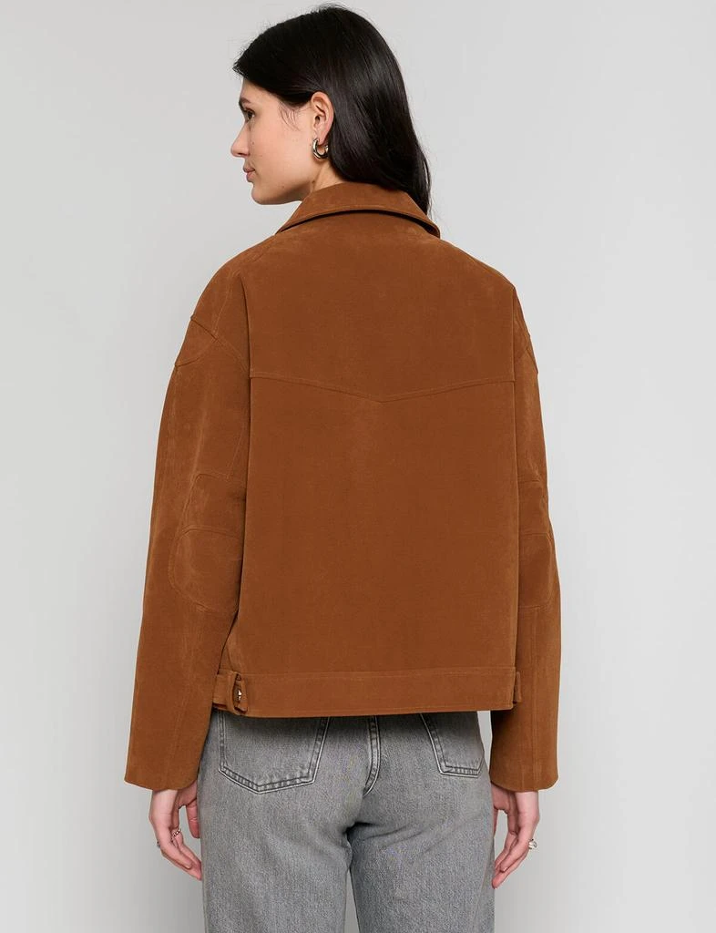 Pixie Market Faux Suede Moto Zip Jacket 7