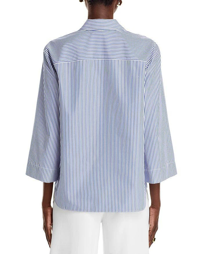 Lafayette 148 New York Bracelet Sleeve Popover Shirt 4