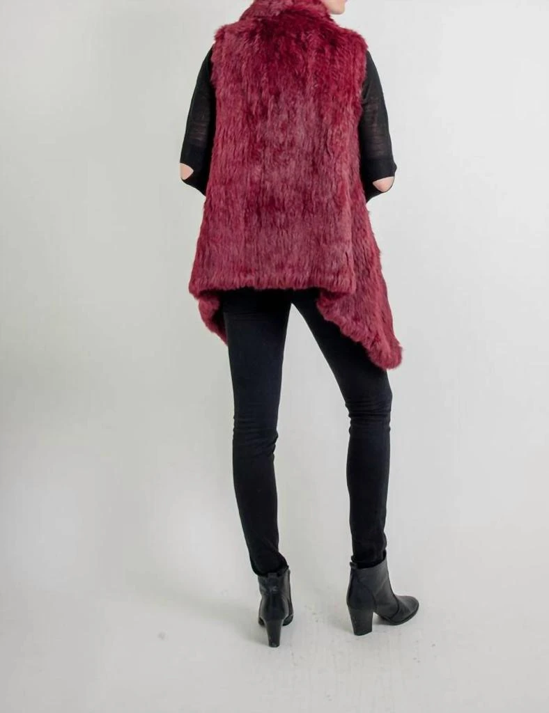 Love Token Chloe Genuine Rabbit Fur Vest 3
