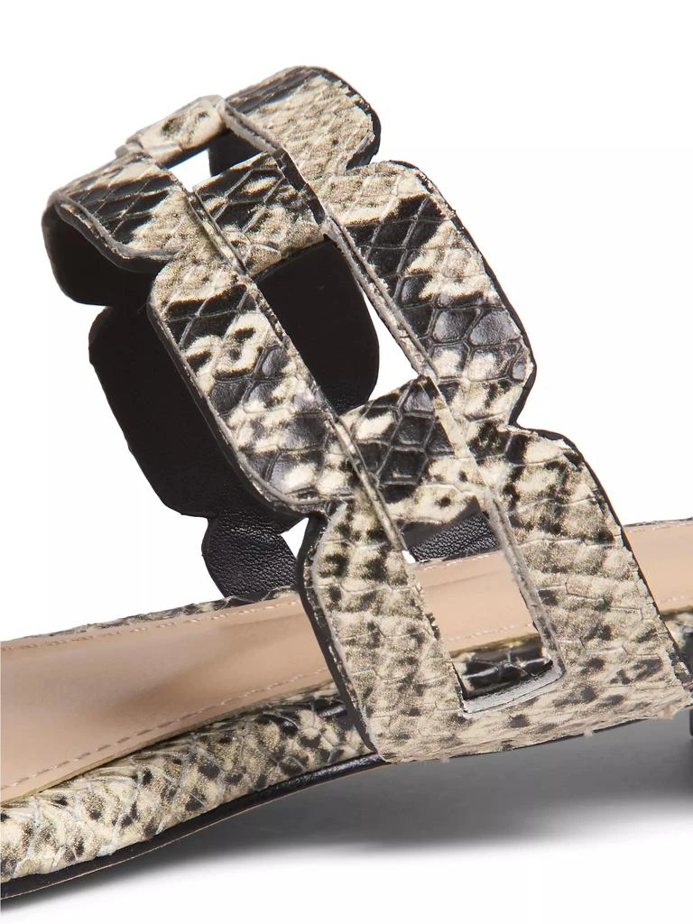 22élevé Chain-Link Metallic Leather Sandals 5