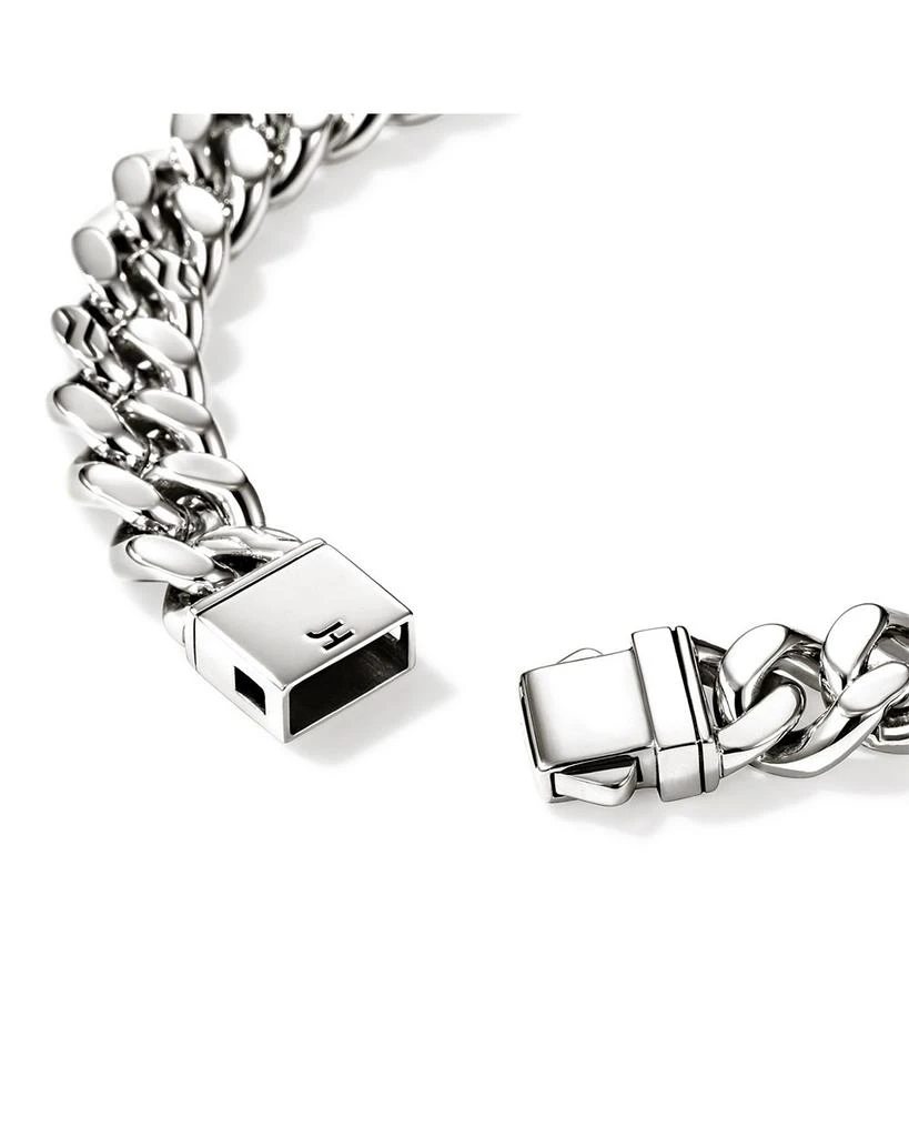 John Hardy Sterling Silver Chain Heavy Curb Link Chain Bracelet 5