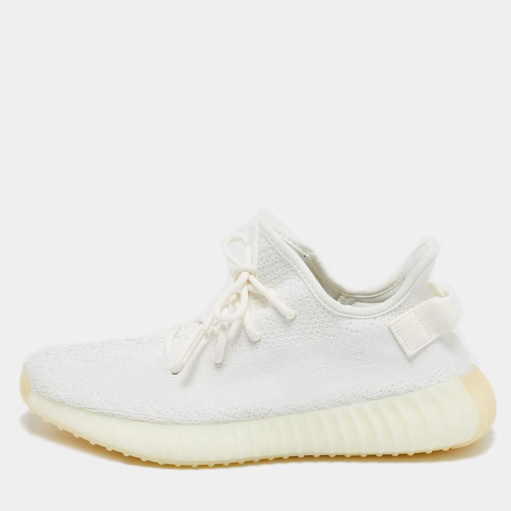 YEEZY Yeezy x Adidas White Knit Fabric Boost 350 V2 Cream Sneakers Size 42 2/3