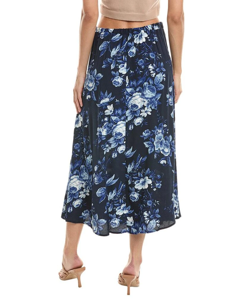 T Tahari Printed A-Line Midi Skirt 2