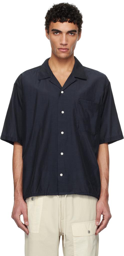 Nanamica Navy Open Collar Shirt - Shirts - Compare Prices