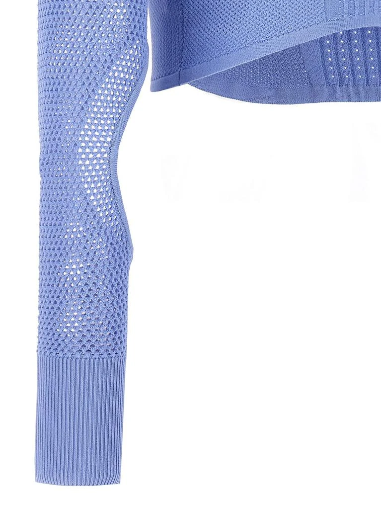 Herve Leger Hervé Léger Mix Cropped Knitted Top 4