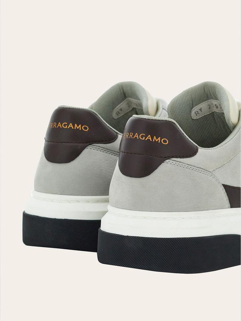 スニーカー SALVATORE FERRAGAMO Multicolor Leather Cassina Sneakers Salvatore Ferragamo - Cassina Suede-Trimmed Leather Sneakers