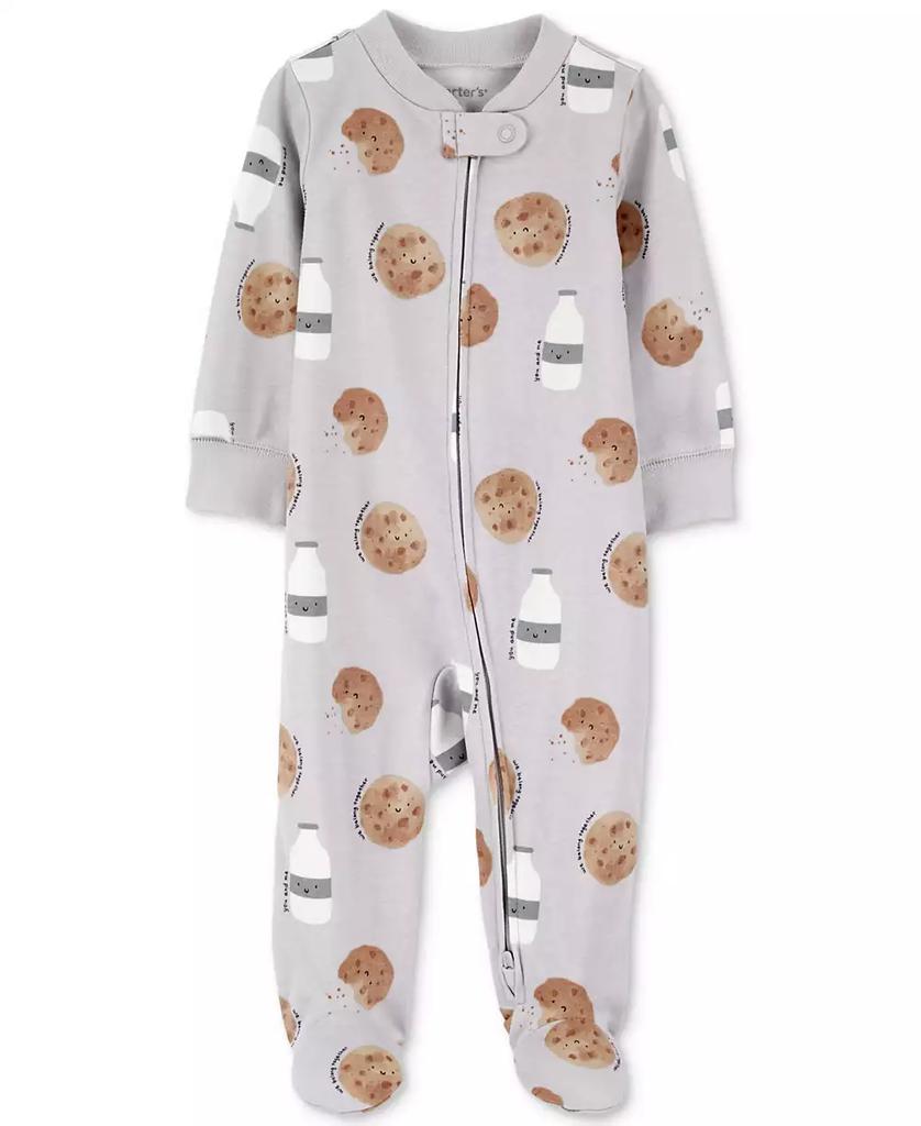 Carter's Baby Cotton Milk & Cookies Sleep & Play Pajamas