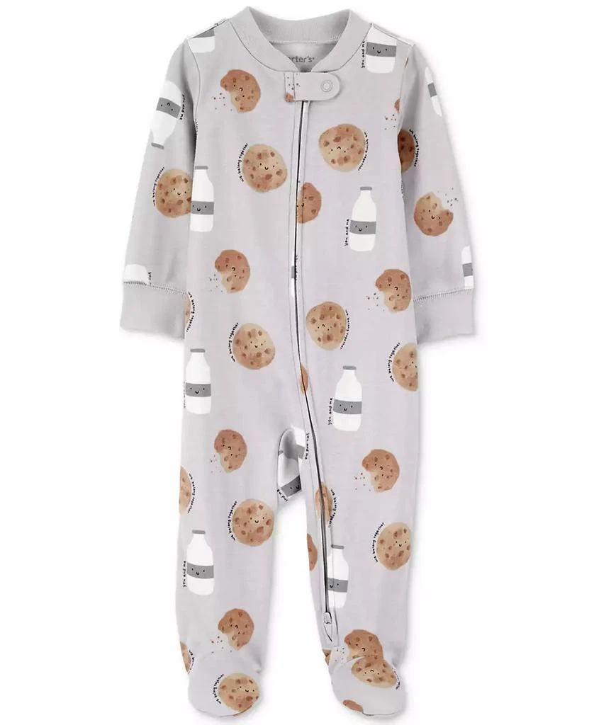 Carter's Baby Cotton Milk & Cookies Sleep & Play Pajamas 1