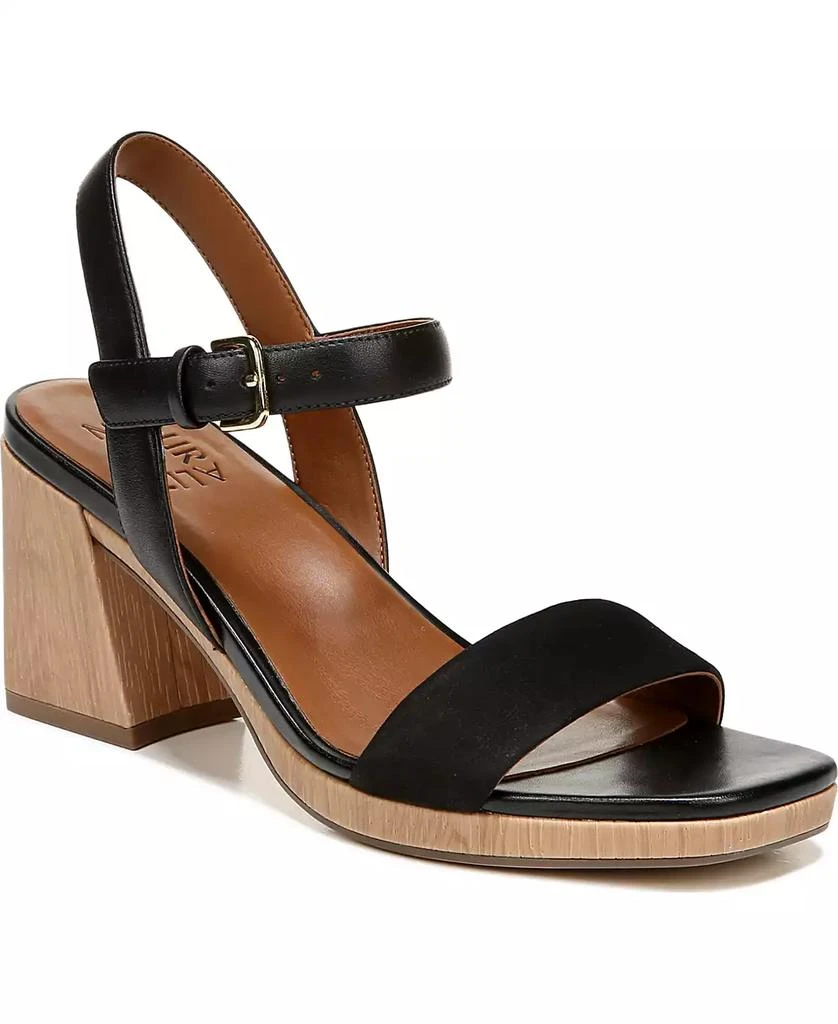 Naturalizer Women's Rose Block Heel Open Square Toe Platform Sandals 1