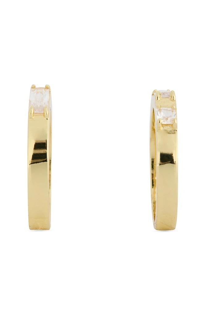 Covet Set of 2 Baguette Cubic Zirconia Stackable Rings 2