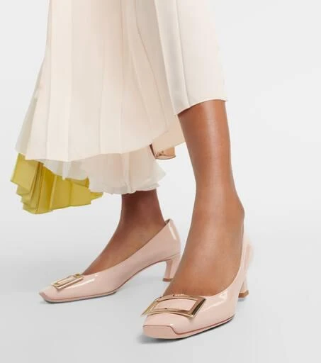 Roger Vivier Trompette 45 patent leather pumps 4