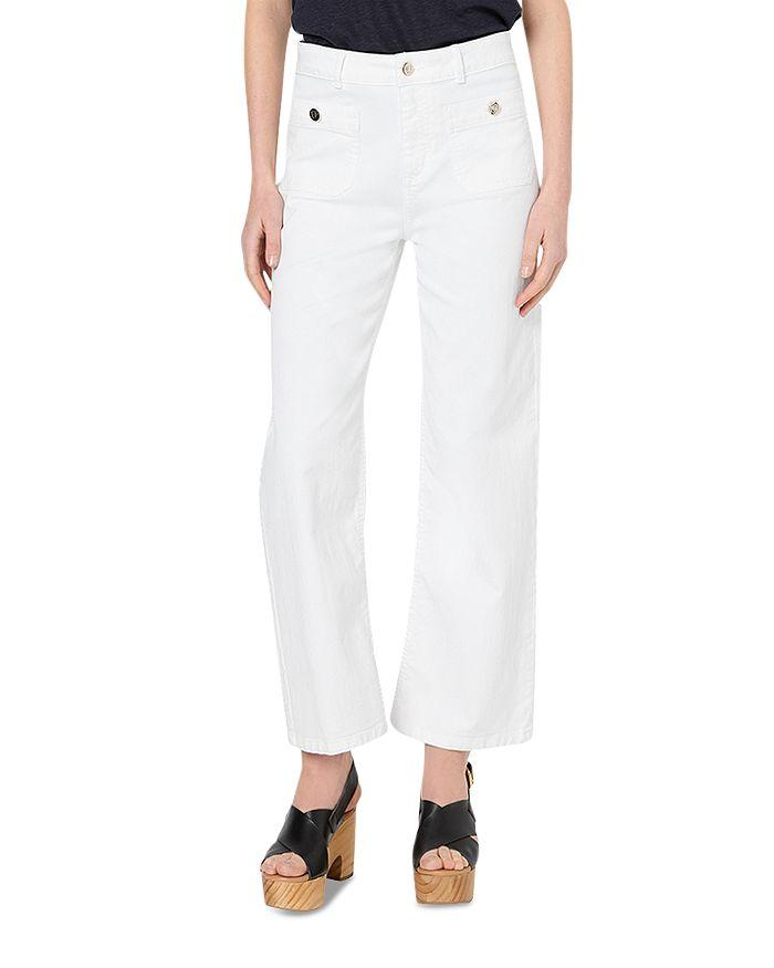 Gerard Darel Lida Straight Jeans in White