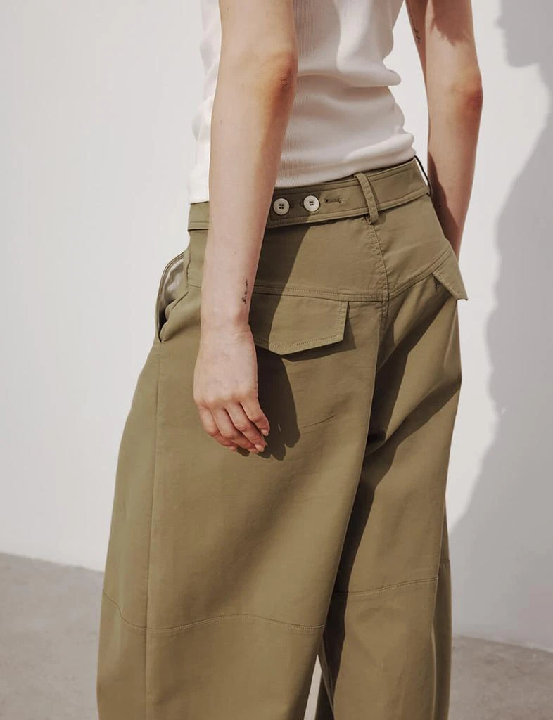 Pixie Market Baggy Khaki Button Pants-PREORDER 5