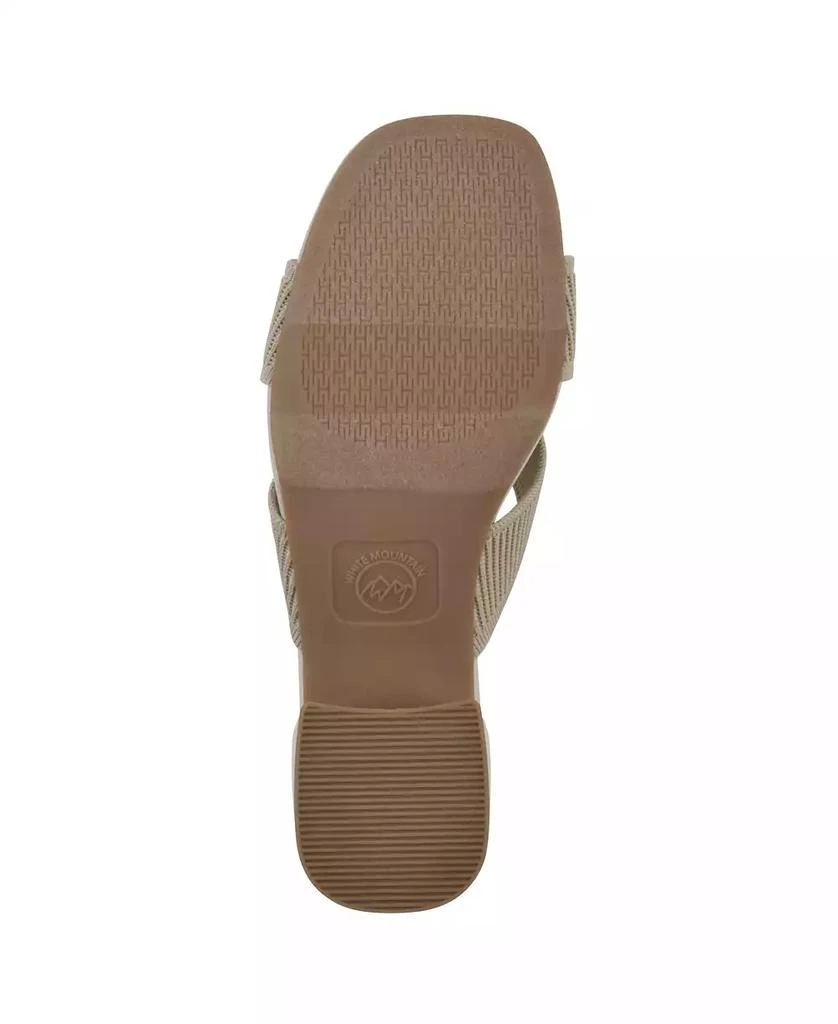 White Mountain Women
s Milled Round Toe Dress Sandals 5
