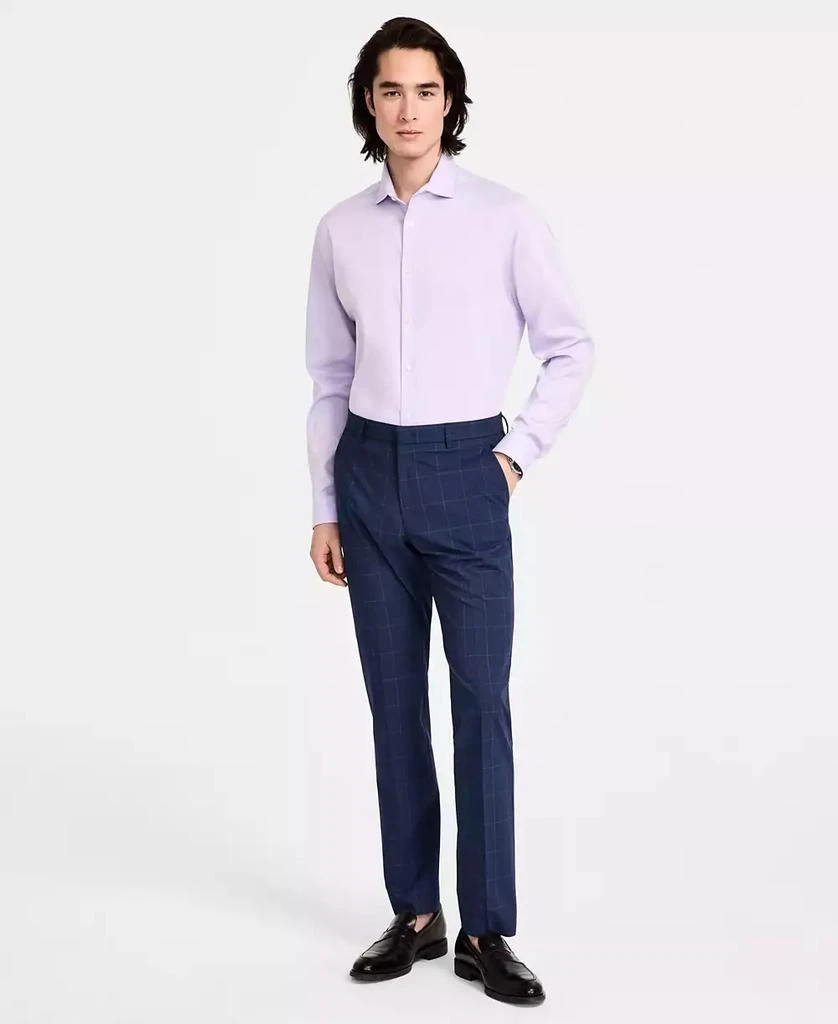 slim fit dress slacks Tommy Hilfiger Men's Modern-Fit Dress Pants - Gray