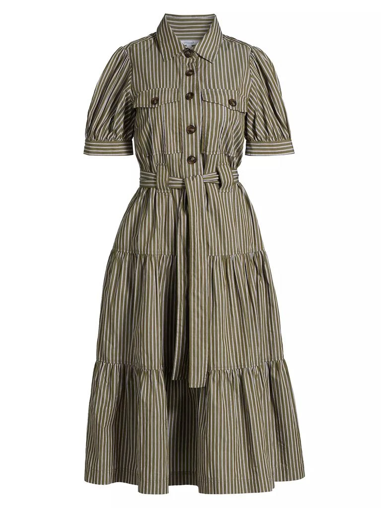 Derek Lam Buffy Stripe Cotton Shirtdress 1