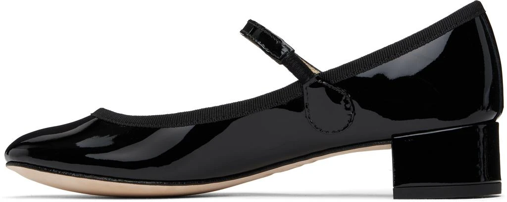 Repetto Black Rose Mary Jane Heels 3