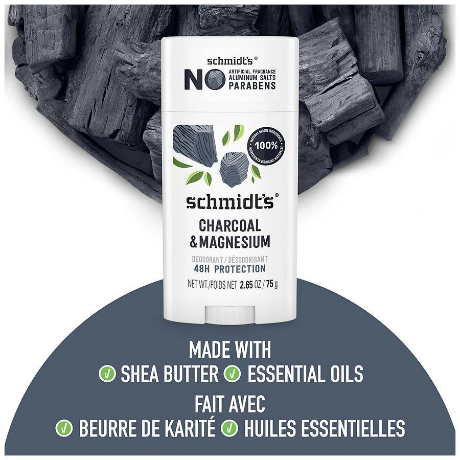 Schmidt's Mineral Enriched Natural Deodorant Charcoal + Magnesium 2