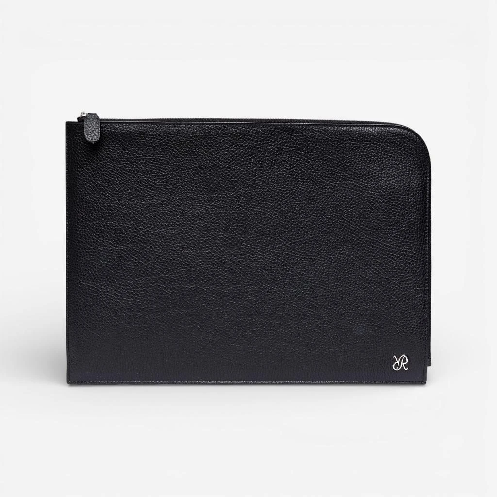 Rapport Rapport X Johnsons of Elgin Black Leather Portfolio Case DJ11-copy