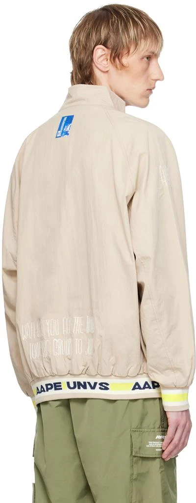 AAPE by A Bathing Ape Beige Lightweight Bomber Jacket 3