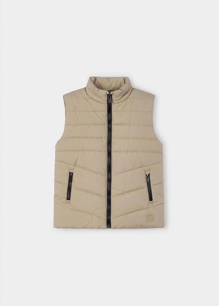 Mayoral Quilted Gilet In Cashew 2