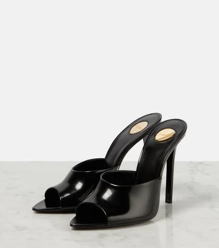 Yves Saint Laurent Goldie leather mules 5