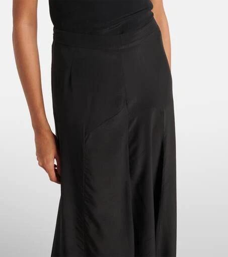 Isabel Marant Hortensia silk crêpe de chine midi skirt 4