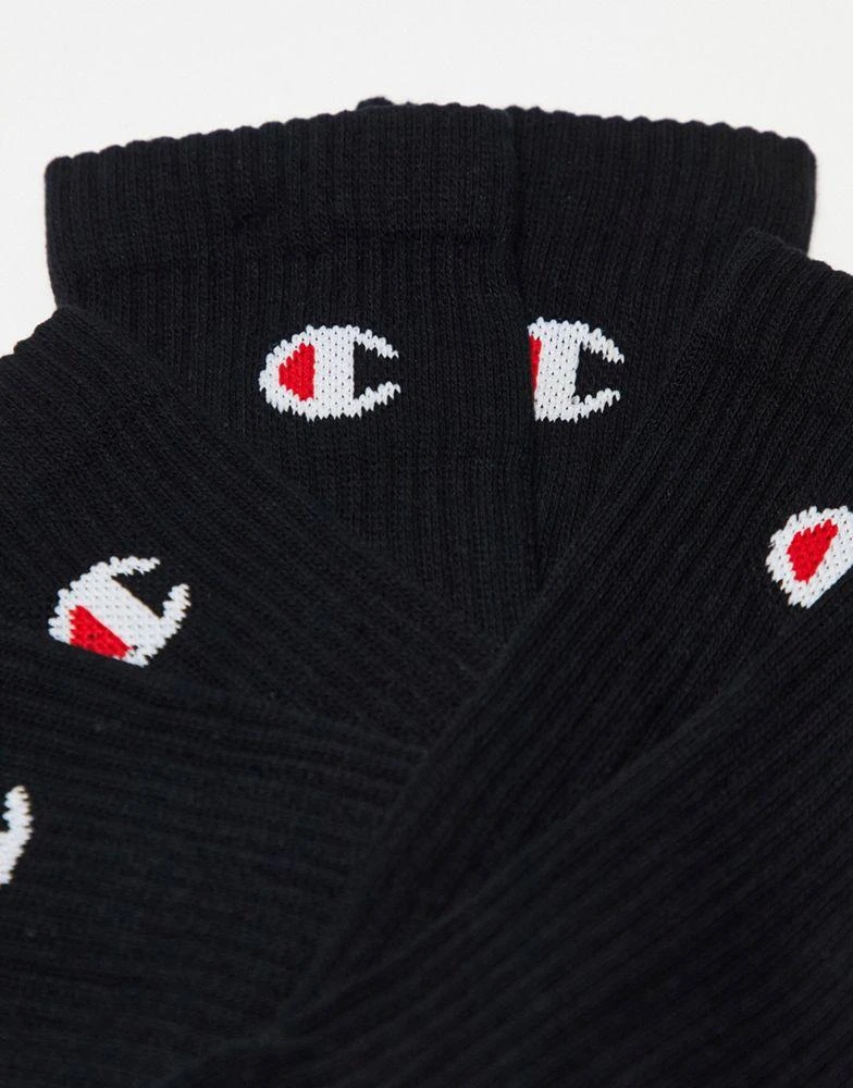 CHAMPION Champion crew socks in black 3 pack 3