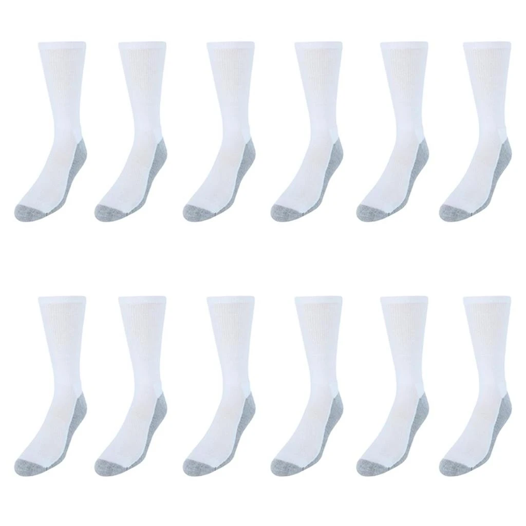 Hanes Men's X-Temp Big and Tall Crew Socks (Pack of 12) 2