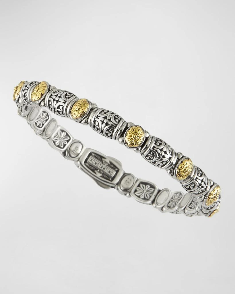 Konstantino Sterling Silver/18k Gold Dotted Clasp Bracelet 1