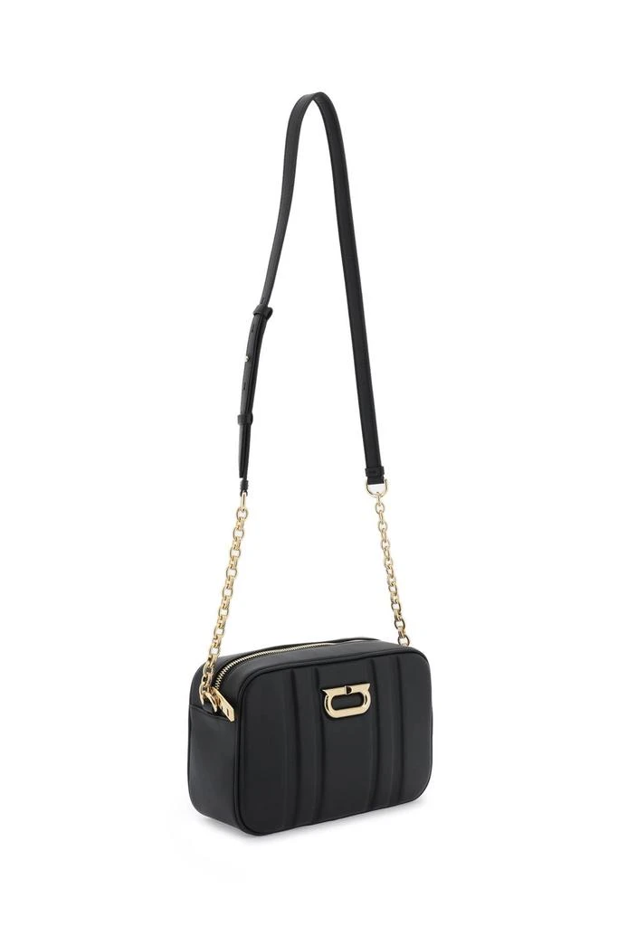 Salvatore Ferragamo padded leather camera bag with embossed pattern 3