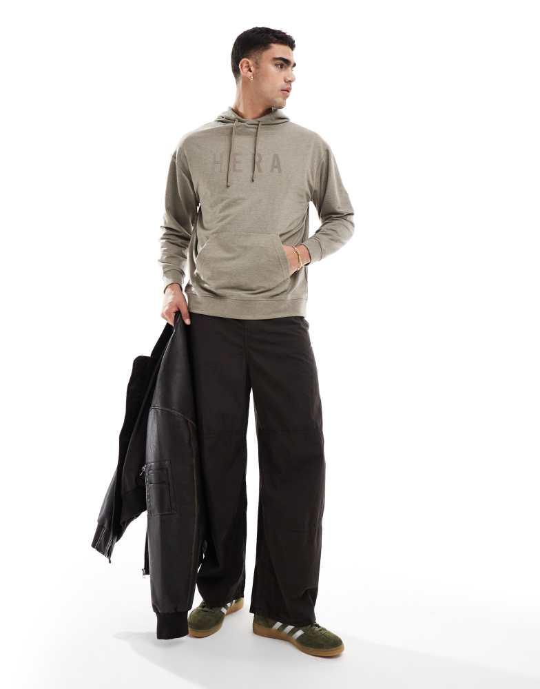 HERA Hera focus hoodie in marsh grey