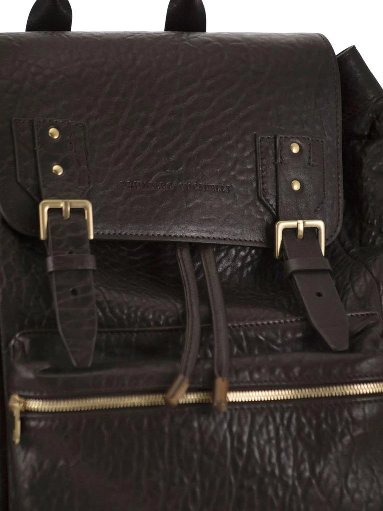 Brunello Cucinelli Brunello Cucinelli Textured City Backpack 5
