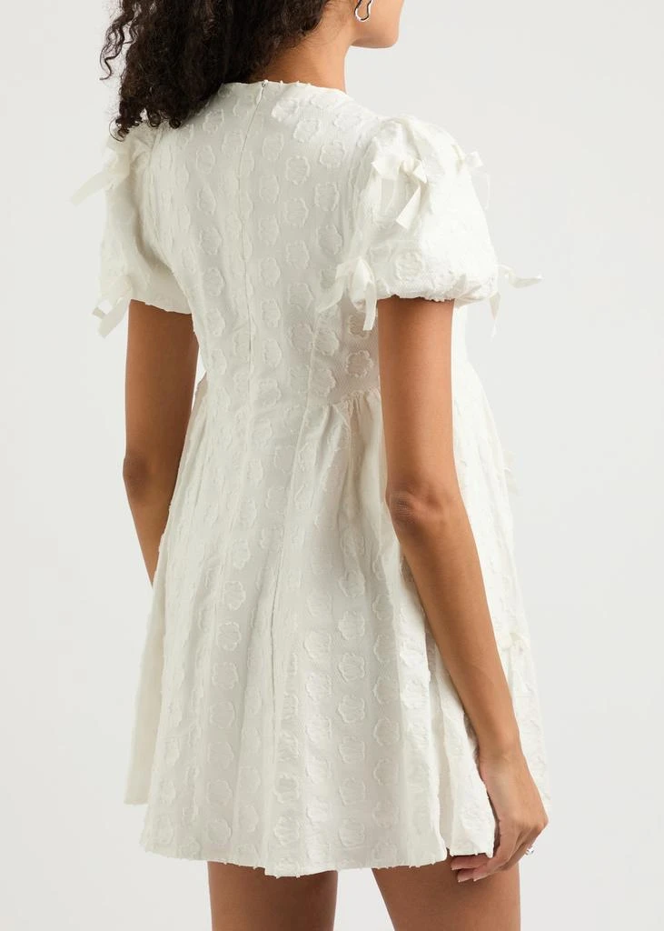 Sister Jane Nana bow-embellished cotton-blend mini dress 3