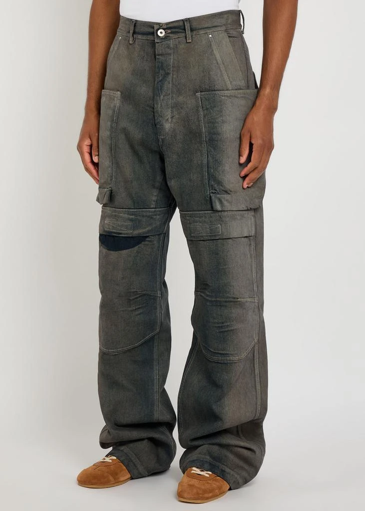 Rick Owens Stefan panelled denim cargo trousers 2