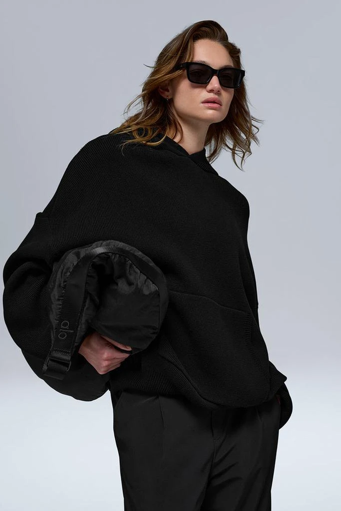 Alo Scholar Hooded Sweater - Black 1