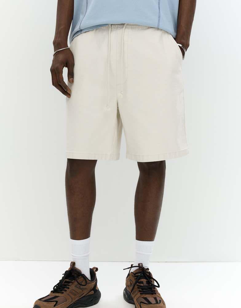 Pull&Bear Pull&Bear bermuda shorts with drawstrings in sand