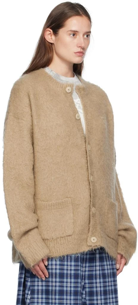 Acne Studios Beige Crewneck Cardigan 2