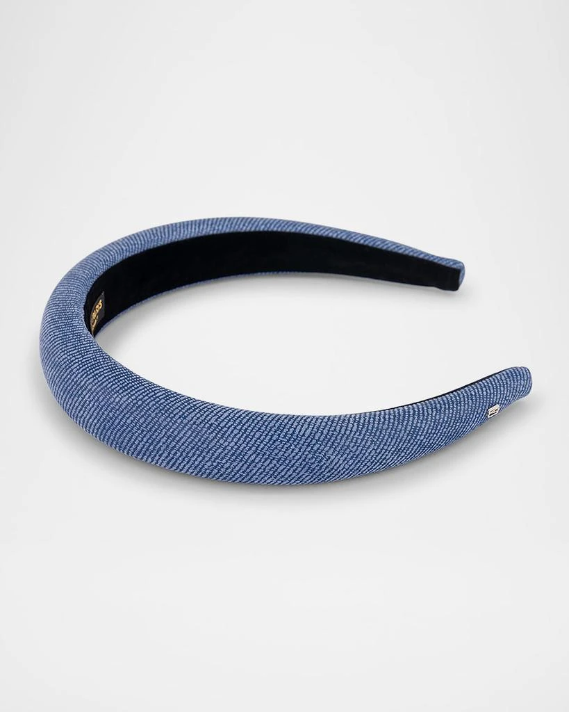 Alexandre de Paris Brass Denim Headband 2