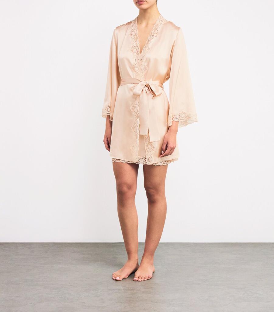GILDA & PEARL Silk Short Robe