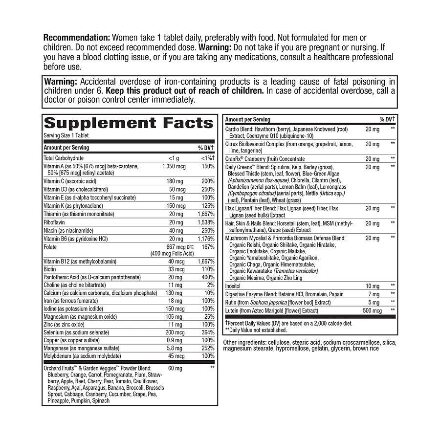 Nature's Way Alive! Once Daily Women's Ultra Potency Multivitamin 4