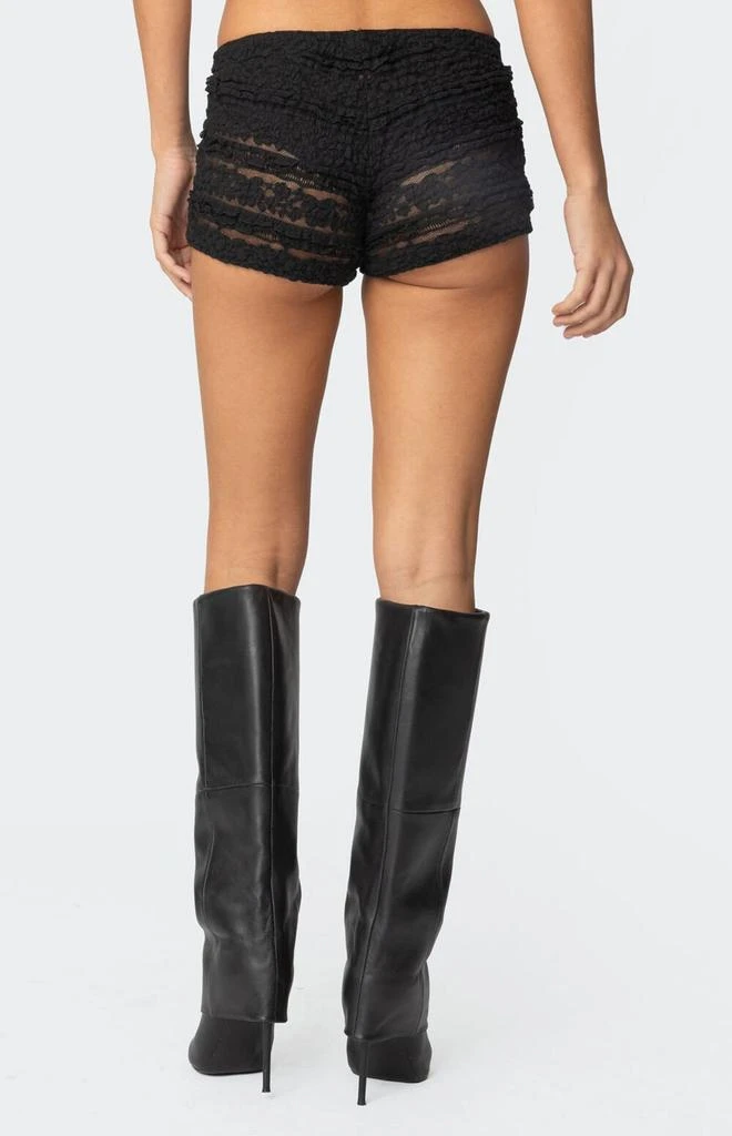 Edikted Maisley Sheer Lace Shorts 5