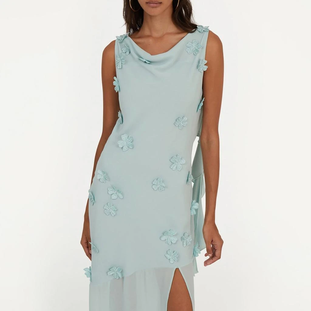 rotate women's printed maxi flowy dress A-line Gorgeous Elegant High Quality Custom Made Unique Design Prom Dr –  SposaBridal