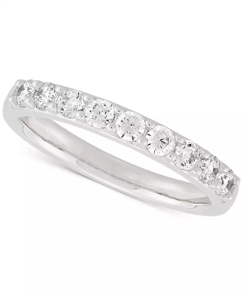 Arabella Cubic Zirconia Pear & Round Bridal Set in Sterling Silver 5