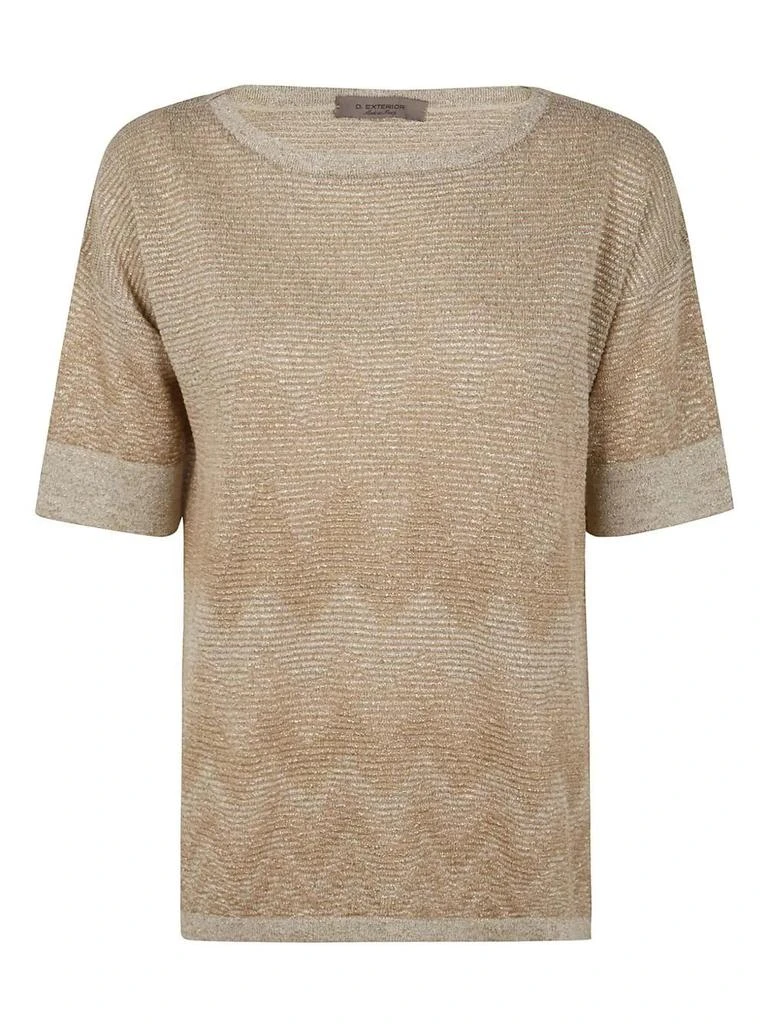 D.Exterior D.exterior Textured Short Sleeve Top 1