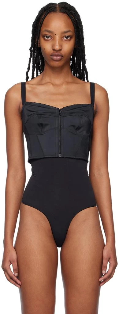 SKIMS Black Shapewear Outerwear Bustier