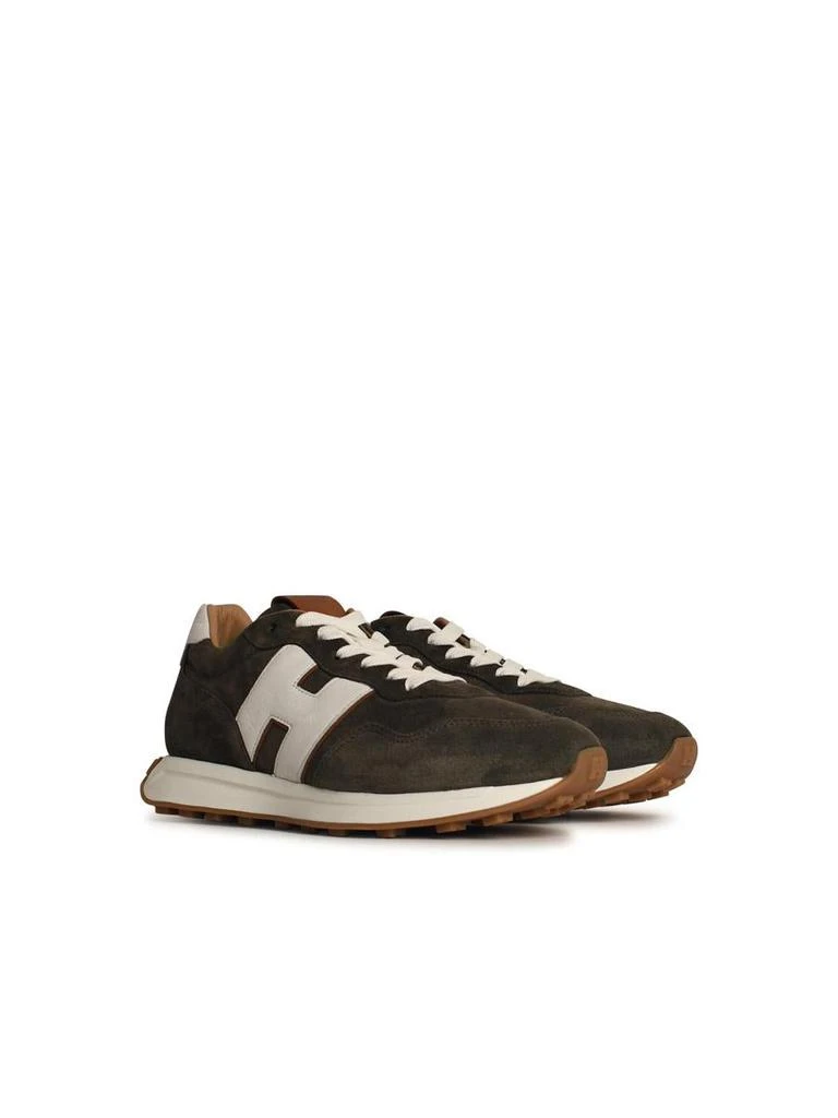 hogan Hogan 'H601' Green Leather Sneakers 2